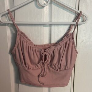 SHEIN Pink Crop Top